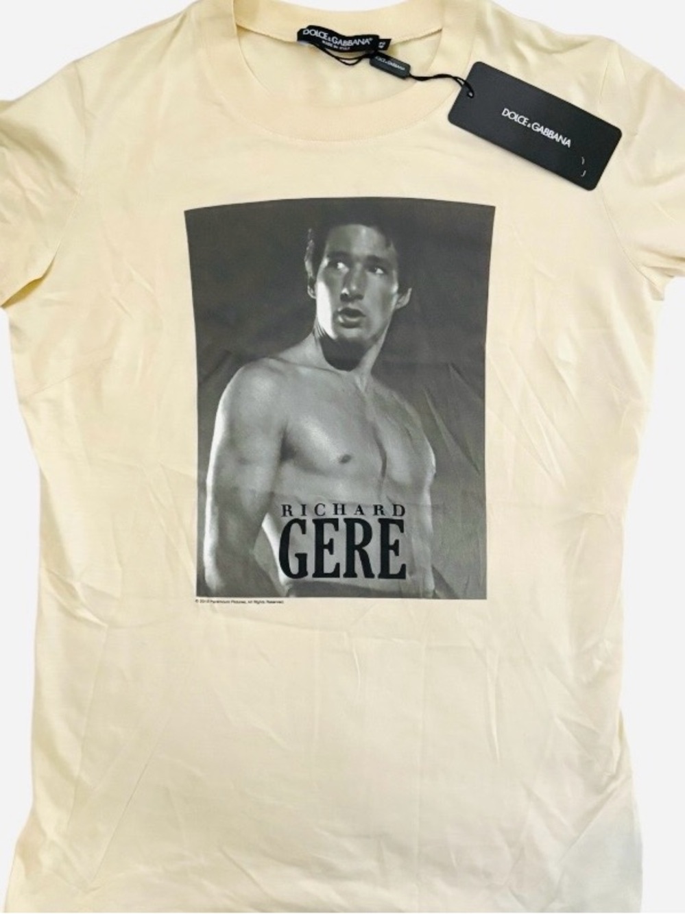 DOLCE & GABBANA➕RICHARD GERE Photograph T-Shirt • RARE NWT
